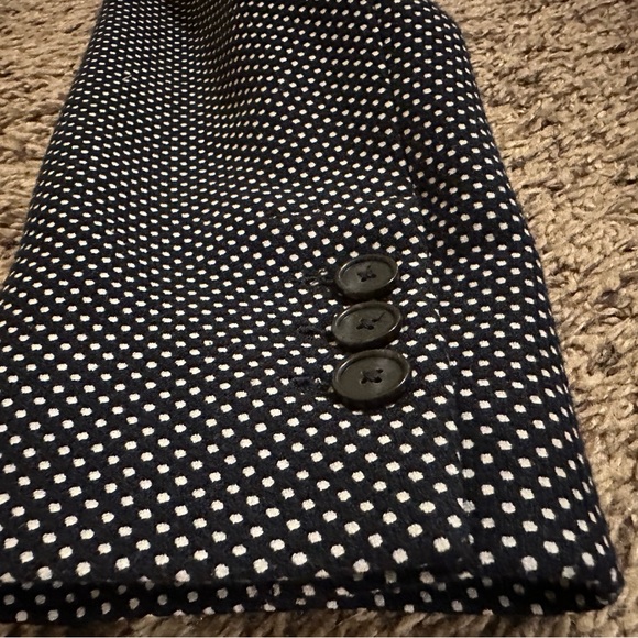 LOFT Navy Polka Dot Blazer - Picture 5 of 5